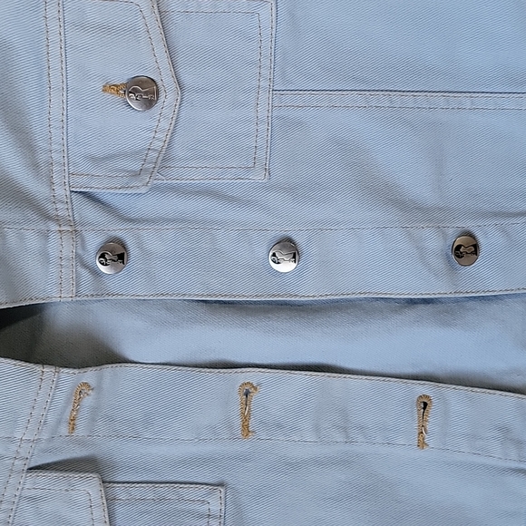 Stolen girlfriends club padded light denim vest size 8 - Picture 4 of 12